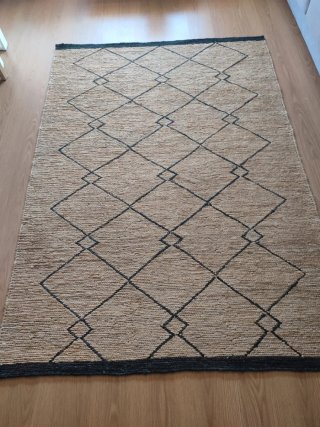 Tappeto in juta da estrenar, 100% natural, mai usato