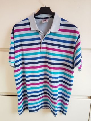 Polo a righe Il Granchio cotone vintage 90 italy