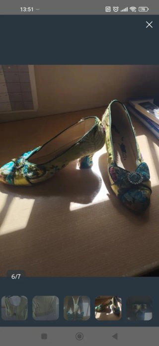Traje de Fallera Verde y Multicolor