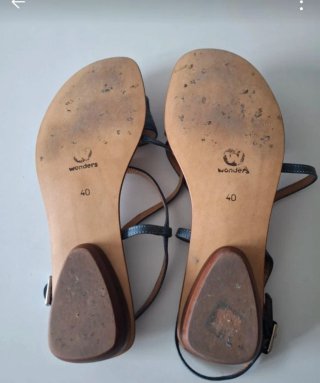 Sandalias Boch Piel Azul