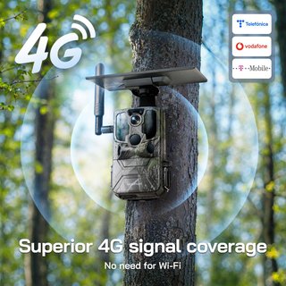 Cámara Trail WOLFANG 4G LTE Solar + 32GB