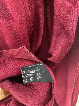 Sciapa uomo 100% seta made in Italy Bordeaux