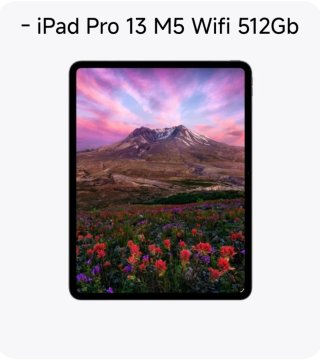 iPad Pro 13 M5 Wifi 512Gb Precintado + Fac