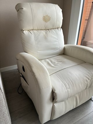 Sillón reclinable masaje y calor blanco