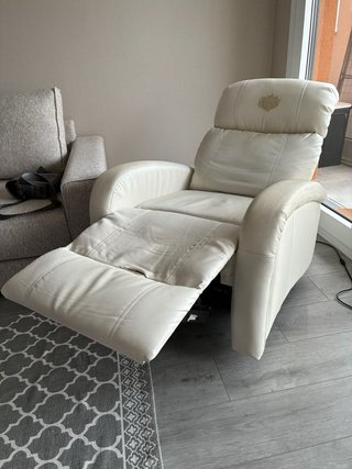 Sillón reclinable masaje y calor blanco