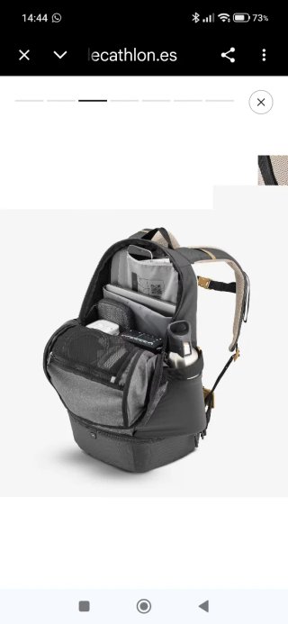 Mochila Quechua NH500 Arpenaz Gris