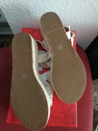 Sandalias Xti Beige/Blanco Plataforma