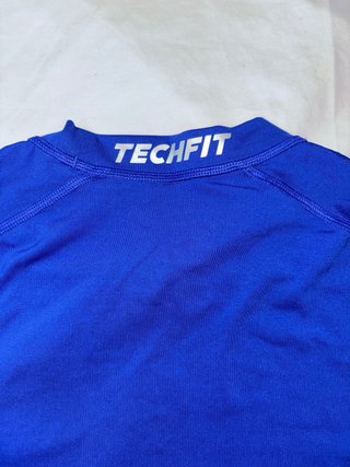 Camiseta Adidas Techfit Compression Climalite Azul