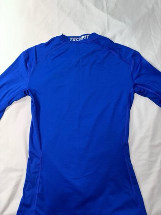 Camiseta Adidas Techfit Compression Climalite Azul