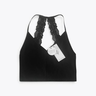 Pack 2 Tops Stradivarius Blanco/Negro SIN ESTRENAR