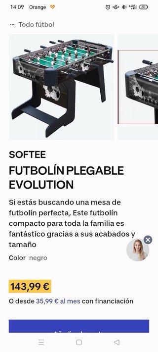 Futbolín espectacular
