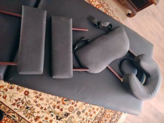 Cama de masaje con funda