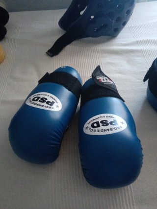 Casco Taekwondo IKARA Azul
