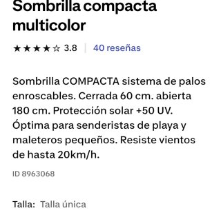 Sombrilla de playa multicolor