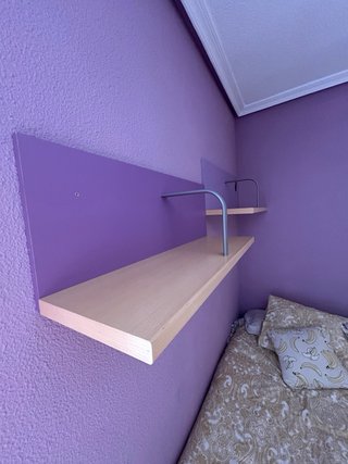 Mueble estantería madera y estanterías con baldas