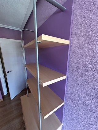 Mueble estantería madera y estanterías con baldas