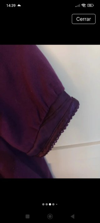 Vestido morado corto