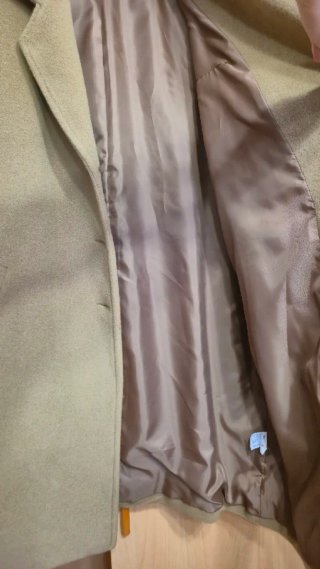 Abrigo lana camel talla grande
