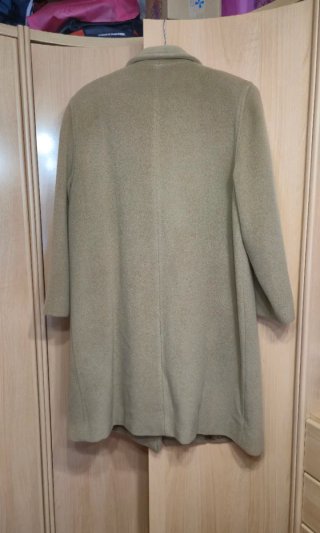 Abrigo lana camel talla grande