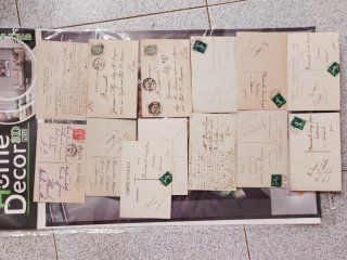 Lote Postales Antiguas Francesas Románticas
