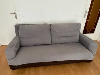 Funda sofá + 2 fundas sillón gris gratis