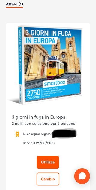 Smartbox 3 giorni in Europa