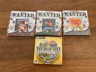 Lote 4 Juegos PC Wanted Games + Heroes IV