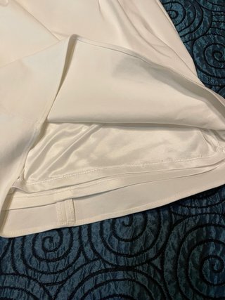 Vestido Zara blanco manga abullonada