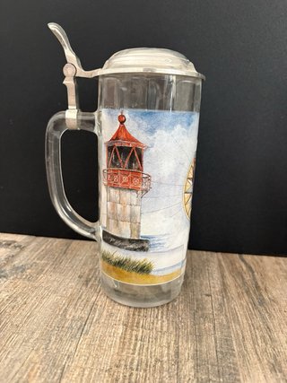 Jarra de cristal con tapa de metal