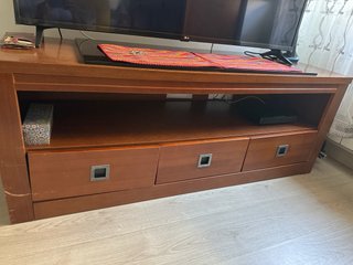 Mueble madera rústica 2 cajones y 2 puertas