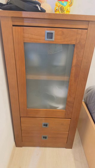 Mueble madera rústica 2 cajones y 2 puertas