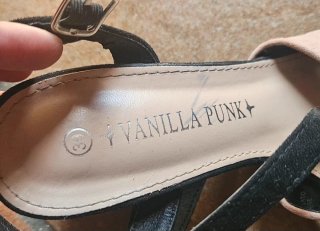 Scarpe con tacco Punky 38 nero/rosa