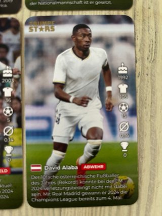 Cartas Coleccionables Trumpf Stars Fútbol