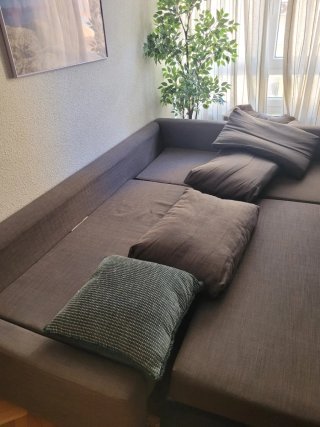 Sofá Cama IKEA Friheten Marrón/Gris