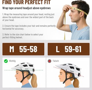 NUEVO Casco Bicicleta MTB con Visera, Gafas y Luz