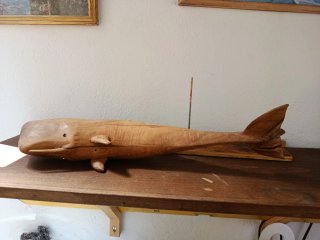 Cachalote de Madera de Olivo