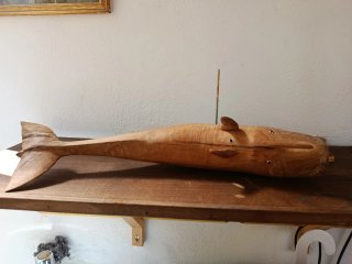 Cachalote de Madera de Olivo
