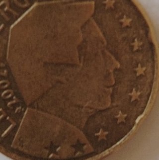 Moneda 20 Céntimos Luxemburgo 2002