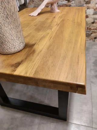 Mesa de comedor madera y metal