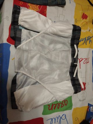 Bañador cuadros gris y verde Talla M