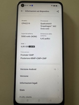 Oppo A74 128 GB Blu