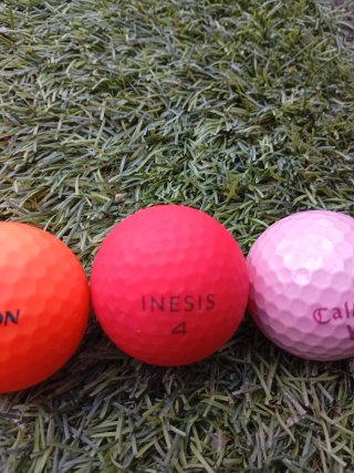 Pelotas de golf colores variados