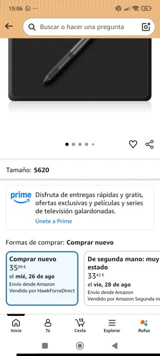 GAOMON S620 Tableta Gráfica