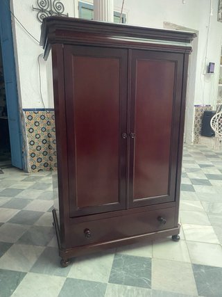 Armario auxiliar caoba con cajones