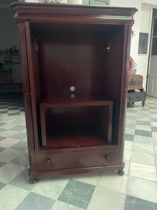 Armario auxiliar caoba con cajones
