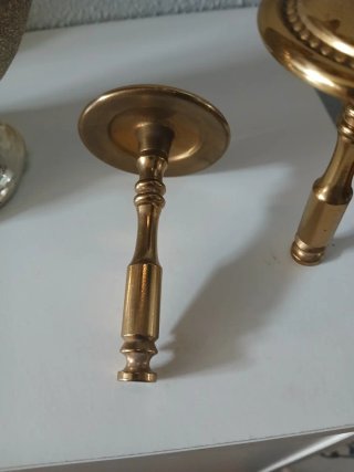 2x Cortineros Dorados Metal
