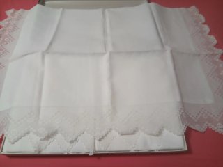 Lenzuola matrimoniali con pizzo