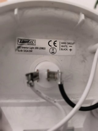 Lámpara LED 12V con interruptor