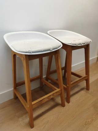 Par de taburetes de cocina 65cm