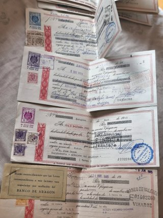 Lote de  115  Letras Cambio Antiguas 1965